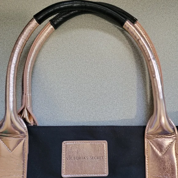 Victoria's Secret | Black & Rose Gold Large Tote - Picture 3 of 5